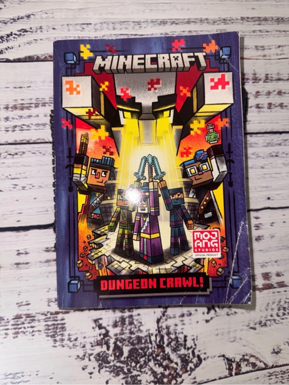 Minecraft Kids Costume - Purple & Yellow Dungeon Crawl Design
